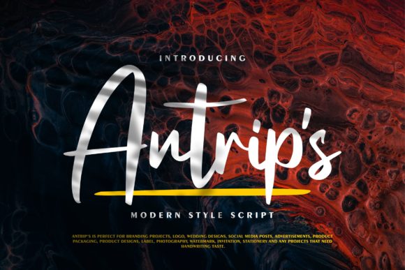 Antrip s: A Versatile Handwritten Font for Modern Web Design