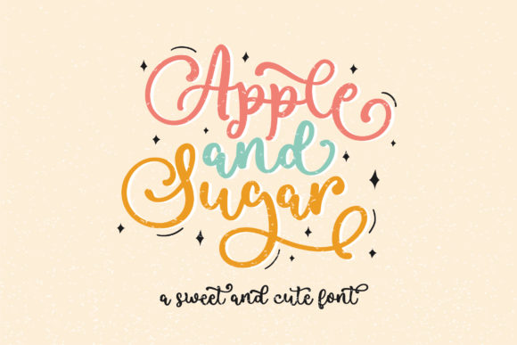 Apple and Sugar: A Playful Font for Your Brand