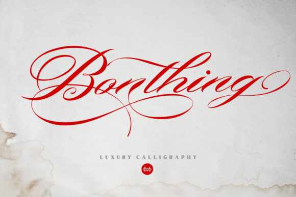 Bonthing: A Luxurious Handwritten Font for Crafters