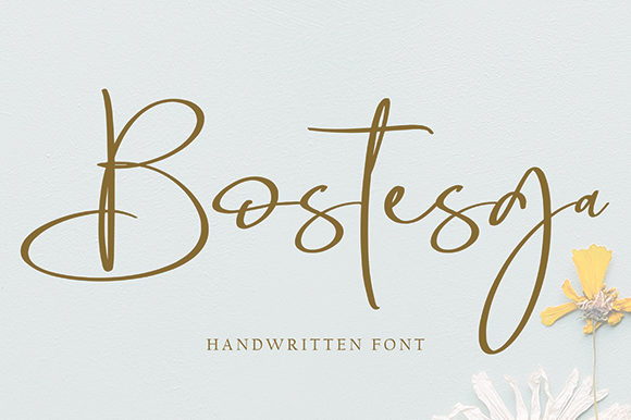 Bostesga: A Versatile Handwritten Font for Scroll-Stopping Digital Content