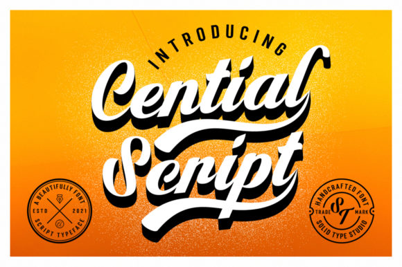 Cential: A Vintage Script Font for Your Brand