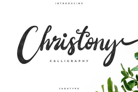 Christony: A Romantic Script Typeface for Campaigns