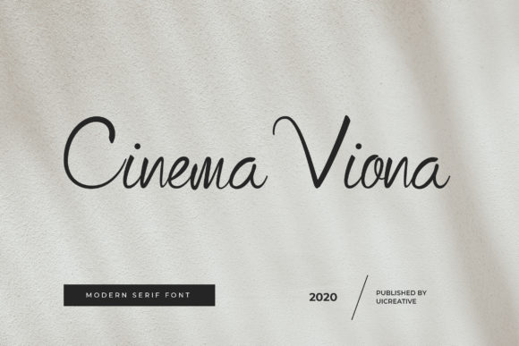 Cinema Viona: A Premium Script Font for Campaigns