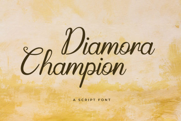 Diamora Champion: The Elegant Handwritten Font for Crafters