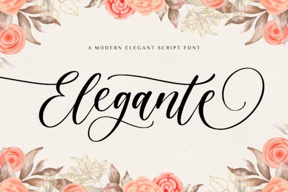 Elegante: A Romantic Script Font for Modern Editorial Design