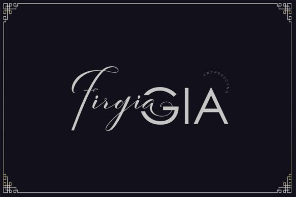 FirgiaGIA: A Modern Handwritten Font for Your Brand