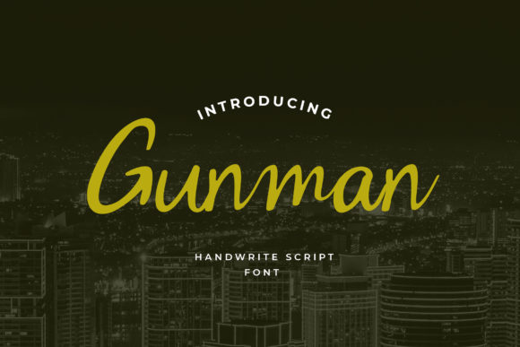 Gunman: A Stylish Script Font for Modern Editorial Design