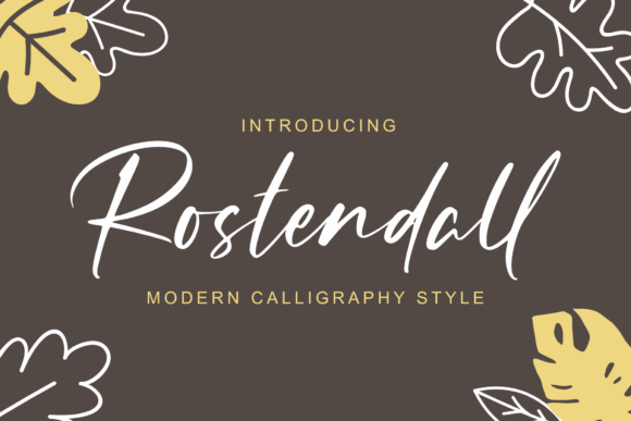 Rostendall: A Handwritten Font for Editorial Design