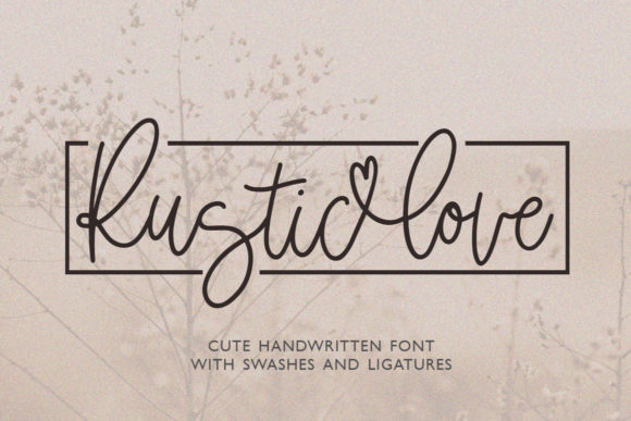 Rustic Love: A Handwritten Font for Modern Web Design