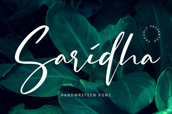 Saridha: A Premium Script Font for Editorial Design